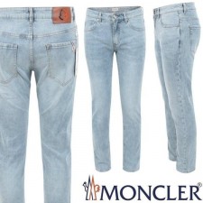 삼선띠 패치 워싱 연청 슬림 일자진