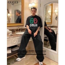 구* 단일 해칭 라인 디자인 반팔 티셔츠