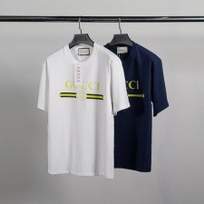 구* 네온 띠로고 코튼 반팔티