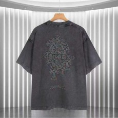 크* 피그먼트 워싱 멀티십자가 티셔츠