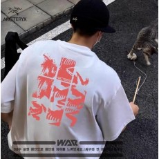 아**** 페인트 패턴 디자인 반팔 티셔츠