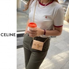 셀** 레드 라인 배색 티셔츠