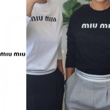 미*** 나염 레터링 긴팔티