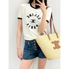 셀** 25 트리옹프 체인 블라종 로고 반팔티셔츠  수입