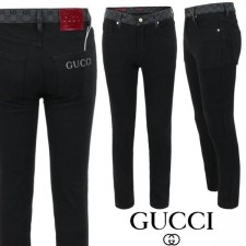 구* 레터링 로고 자가드 블랙슬림 일자진