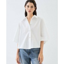 랑* 오버사이즈 벨 슬리브 셔츠