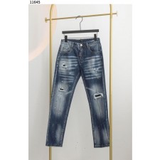 디**** 화이트워싱 페인팅 청바지