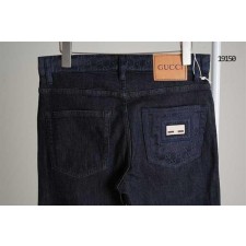 구* 포켓 GG패턴 데님 진청 팬츠