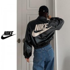 나** 백로고 실키 자켓