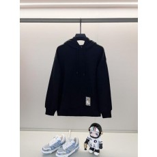 버** 체크라벨 코튼 후디