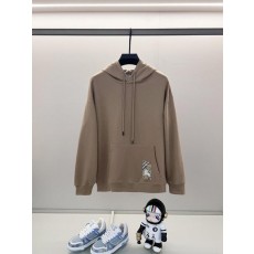 버** 체크라벨 코튼 후디