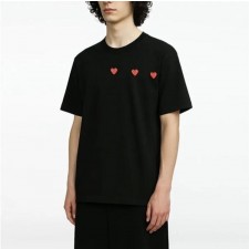 꼼* 트리플 미니 하트 로고 반팔티