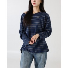 미*** 수입 롱 슬리브 코튼 저지 티셔츠