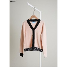 랑* 블랑 골프웨어 울 블렌드 컬러 블록 브이넥 가디건