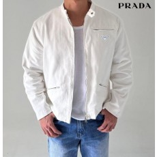 프** 삼각로고 바이커 코튼 자켓