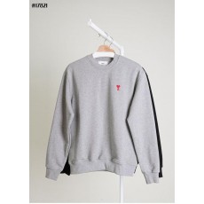 아* 레드 하트 로고 플리스 크루넥 맨투맨 티셔츠