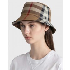 버** 빈티지 체크 버킷햇 수입