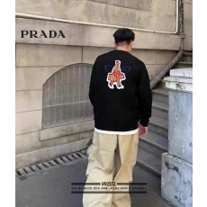 프** 백 사람 로고 디자인 긴팔티셔츠 (시보리없음)