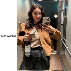 생** 빈티지 스웨이드 카라자켓