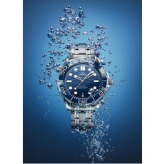 오** 코액시얼 씨마스터 다이버300M 블루