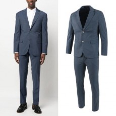 루* 백로고 레더 슬림 정장 세트