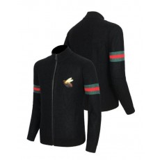 구* 방패 울 니트집업