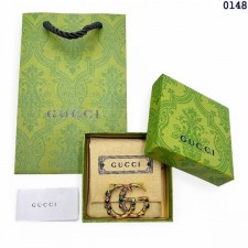 구* 인터로킹 GG 골드 로고 브로치