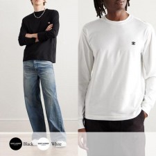 셀** 트리옹프 자수 로고 긴팔 티셔츠