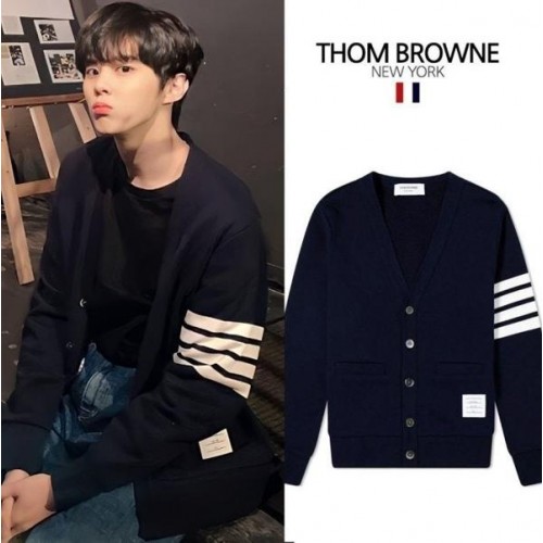 톰* 클래식 사선완장 커플 가디건