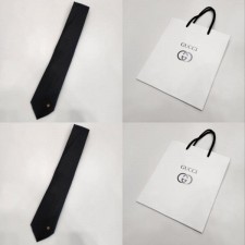 구* GG로고 삼선 실크 넥타이