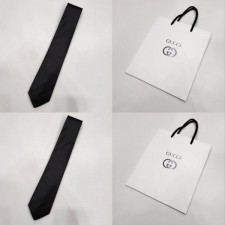 구* 인터로킹 자카드 실크 넥타이