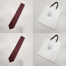 구* 폴카 도트 실크 넥타이