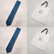구* GG 패턴 실크 넥타이