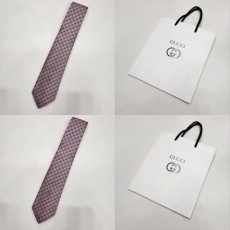 구* GG 패턴 실크 넥타이