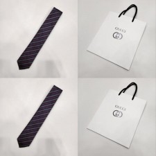 구* 인터로킹 G 사선 실크 넥타이