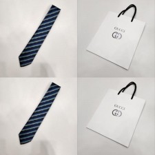 구* 스트라이프 실크 넥타이