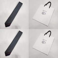 구* 인터로킹 G 사선로고 실크 넥타이