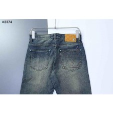 루* LV 스티치 로고 데님 팬츠