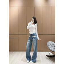 디* 여성 데님 팬츠 하의 팬츠