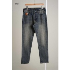 루* 브라운 패치 LV자수포켓 데님팬츠