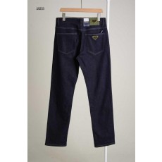 프** 레더패치 금장 삼각로고 진청 데님진