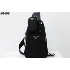 프** 삼각로고 리나일론 슬링백