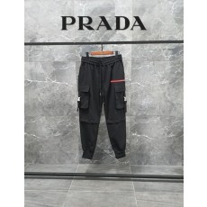 프** 레드 포인트 패치 포켓 디테일 바지