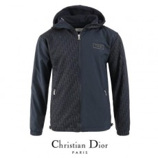 디* 배색 전판 나염 바람막이