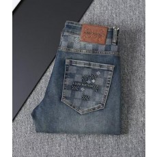 루* 다미에 로고자수 워싱스판 데님진 수입최*고급