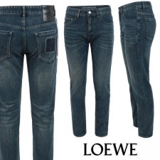 로** 아나그램 블루자수 슬림 일자진