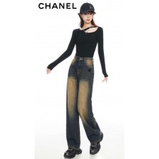 샤* 캣브러시워싱 와이드데님팬츠