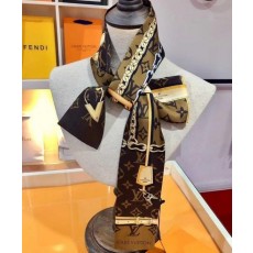 루* 모노그램 컨피덴셜 방도 스카프 (브라운)