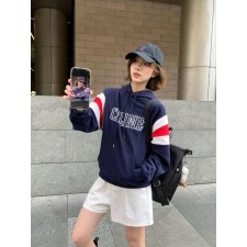 셀** 25 컬러블록 레터링 로고 프린트 후드  수입