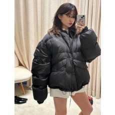 미*** 25 컬렉션 레더 카라 다운 패딩  수입